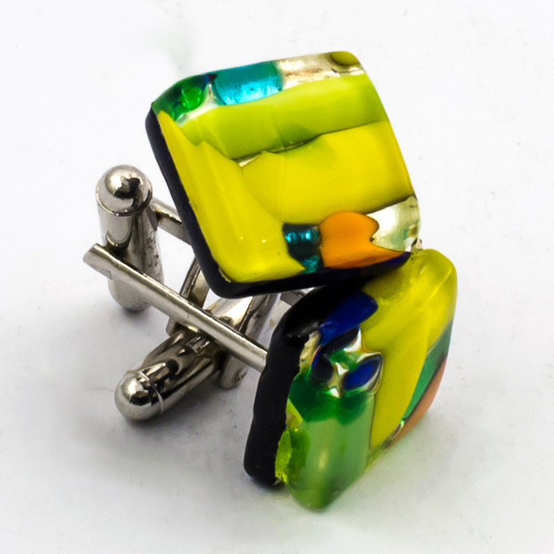 Gemelli con supporto metallico di colore argento Gemelli con supporto metallico di colore argento