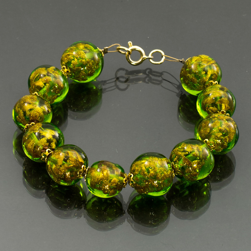 Bracciale sommerso verde chiaro Bracciale sommerso verde chiaro