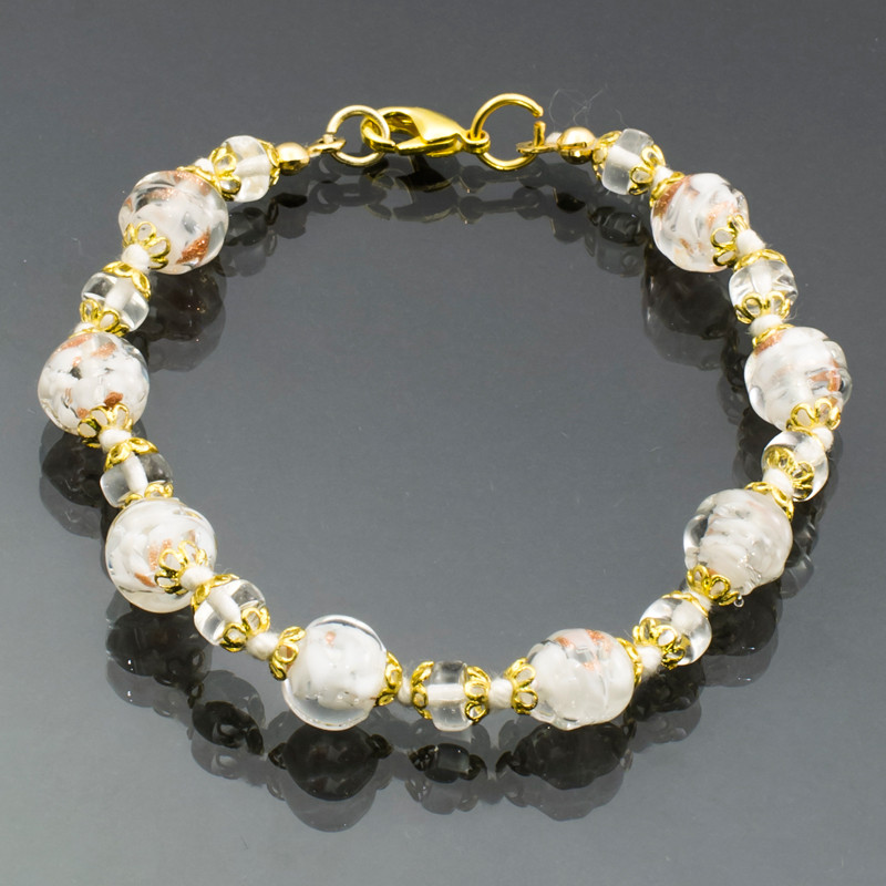Bracciale sommerso piccolo bianco Bracciale sommerso piccolo bianco