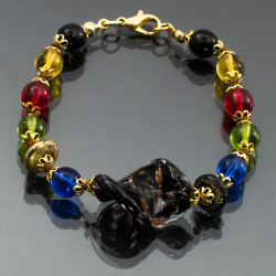 Bracciale spirale nero