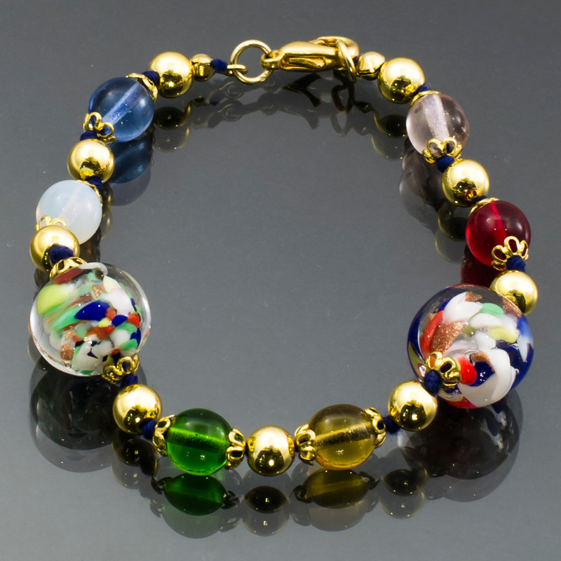 Bracciale tonda arlecchino