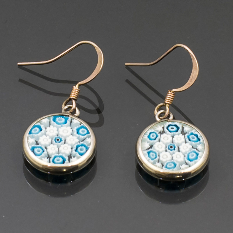 Orecchini argento azzurro Orecchini argento azzurro