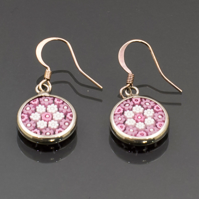 Orecchini argento rosa Orecchini argento rosa
