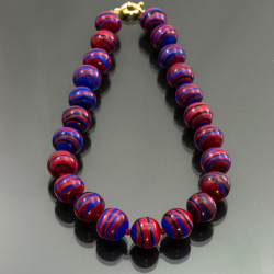 Grande lucido blu e rosso