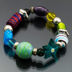 Bracciale mosaico multicolor